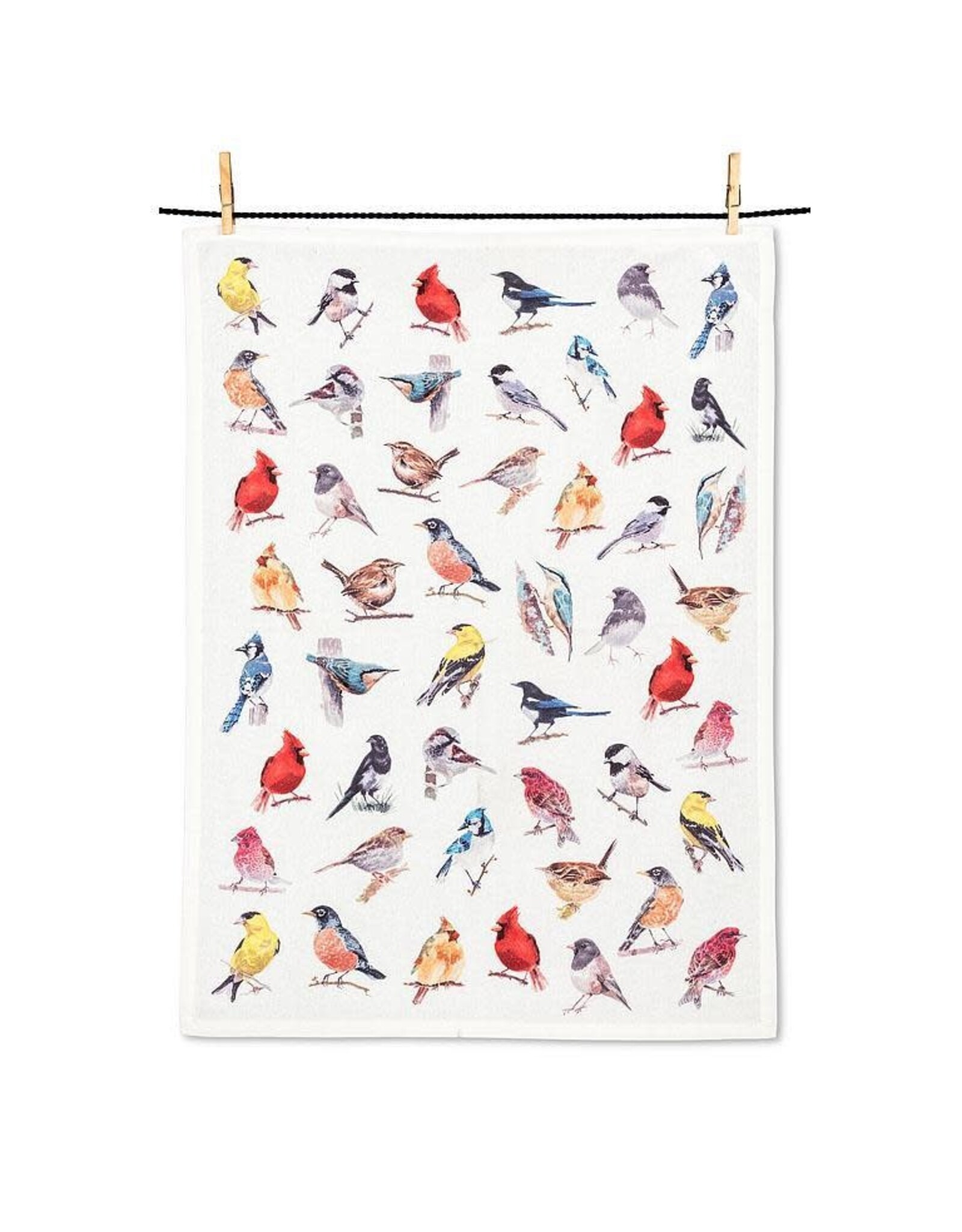 North American Birds Tea Towel
