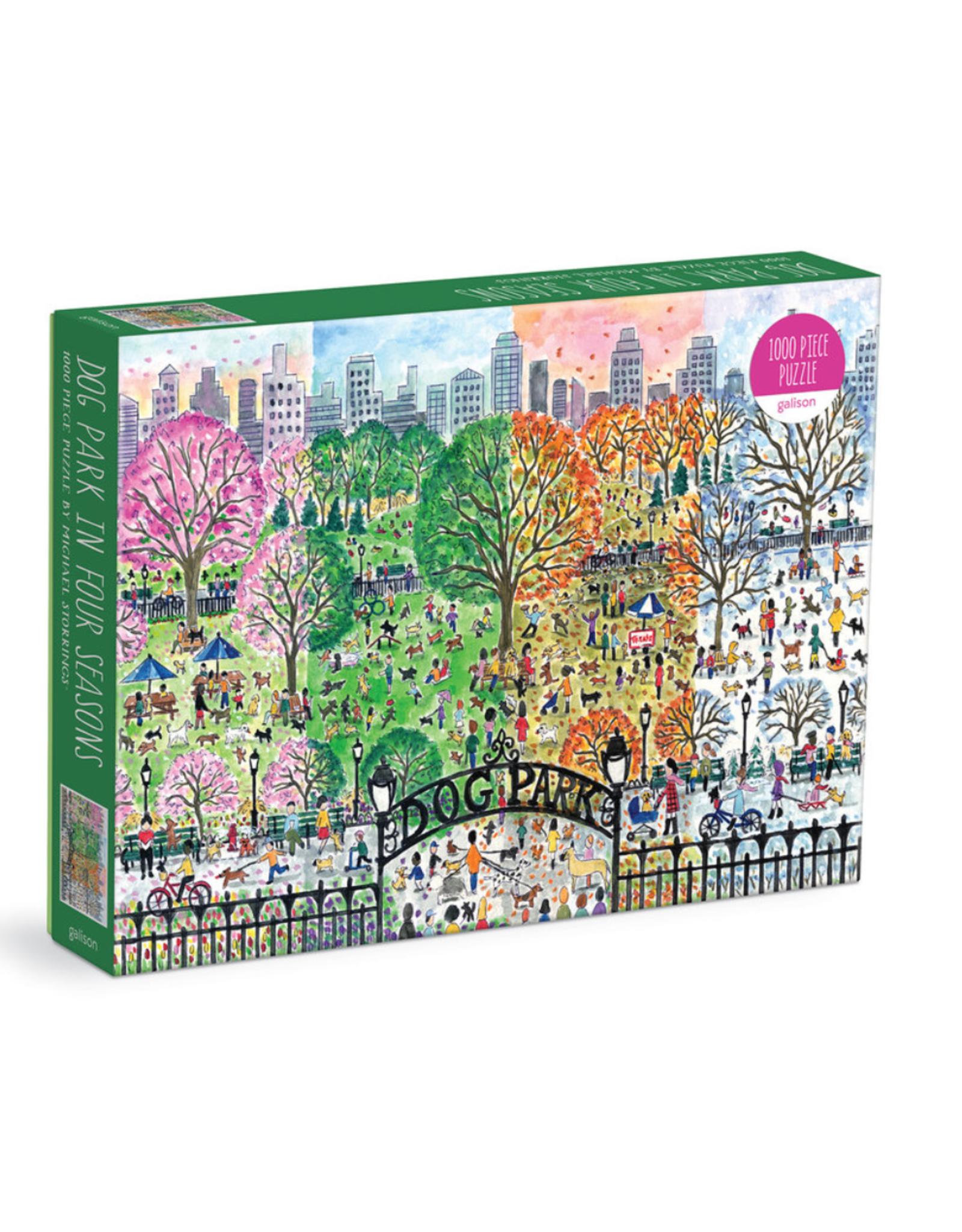 Dog Park in Four Seasons Puzzle - 1000 pieces