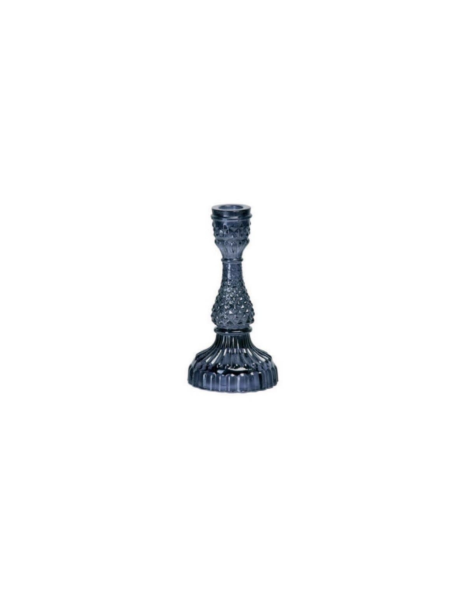 Old Country Design Bella Pressed Glass Candle Holder-