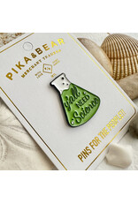 Pika & Bear Y'All Need Science" Beaker Enamel Pin