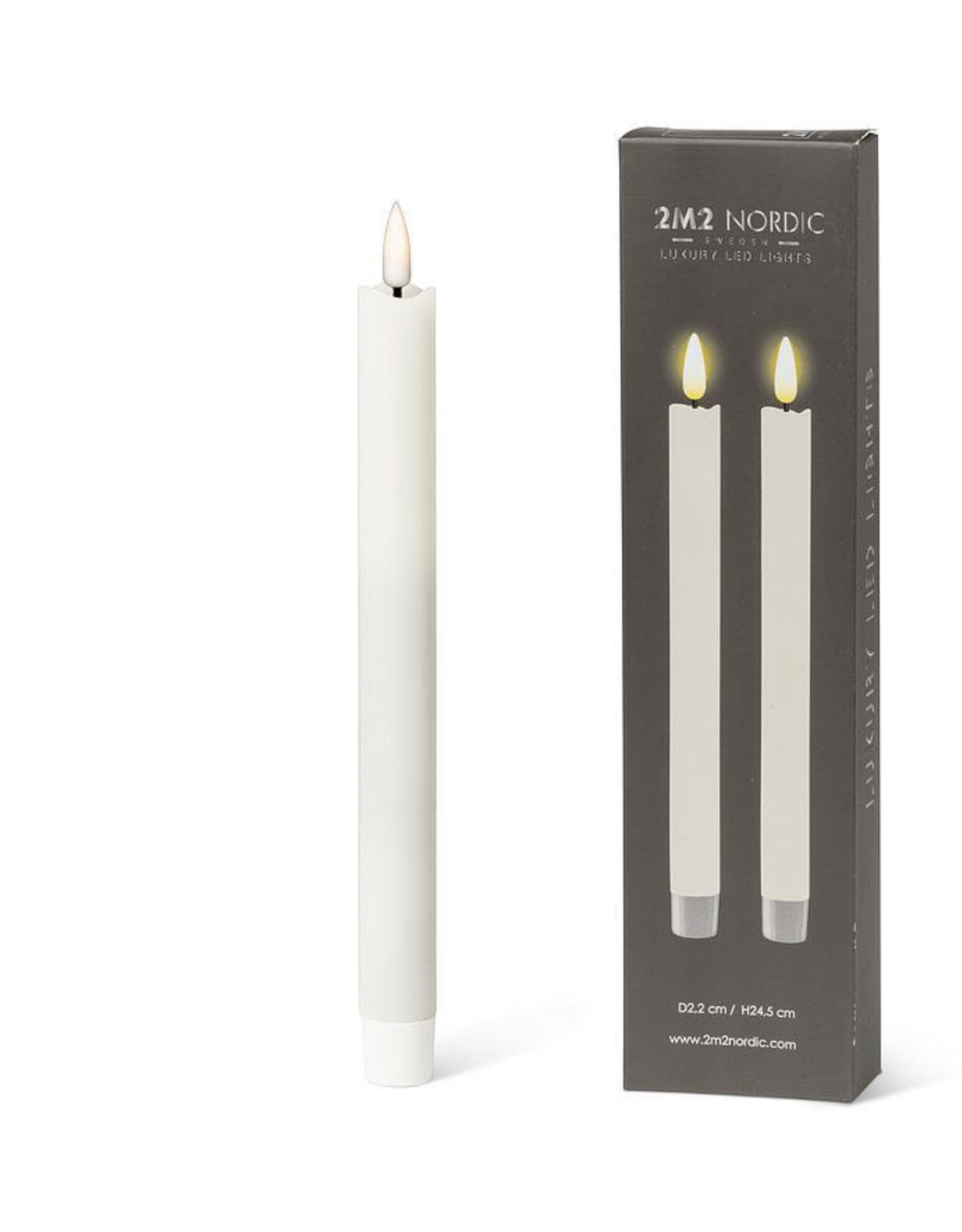 LED Taper Candle. Set/2