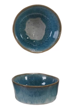 3" Round Reactive Glaze Stoneware Dish
