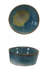 3" Round Reactive Glaze Stoneware Dish