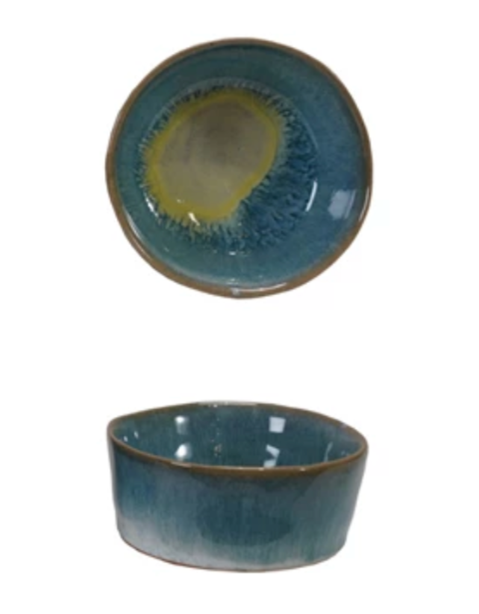3" Round Reactive Glaze Stoneware Dish