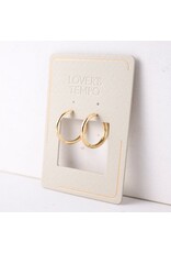 Tube 20mm Hoop Earrings - Gold