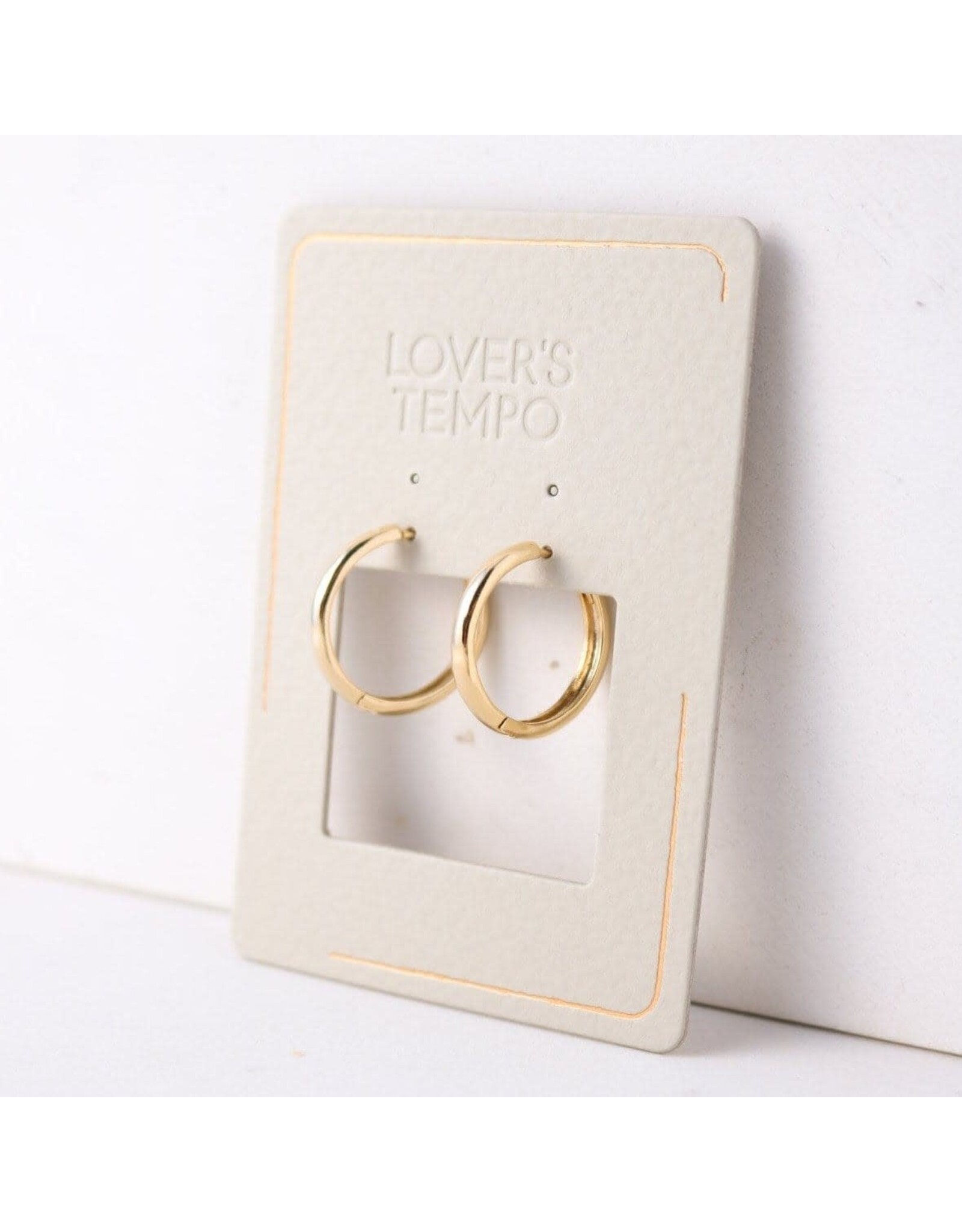 Tube 20mm Hoop Earrings - Gold