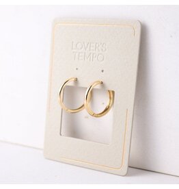 Tube 20mm Hoop Earrings - Gold