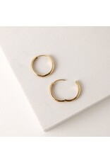 Tube 20mm Hoop Earrings - Gold