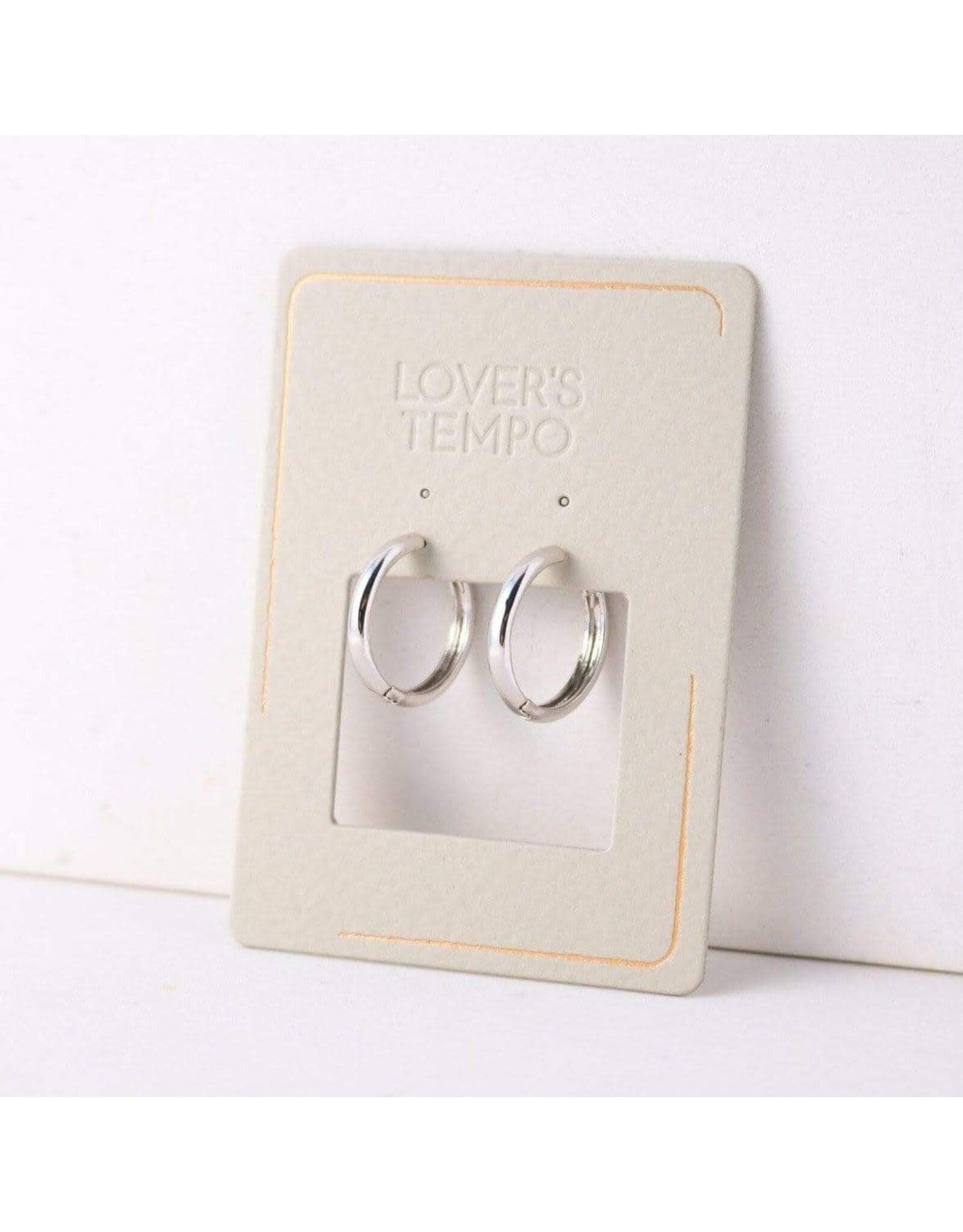 Tube 20mm Hoop Earrings - Silver