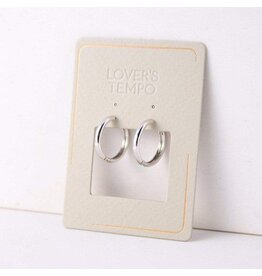 Tube 20mm Hoop Earrings - Silver