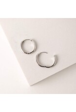 Tube 20mm Hoop Earrings - Silver