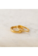 Coral Ring Set - Gold - 8