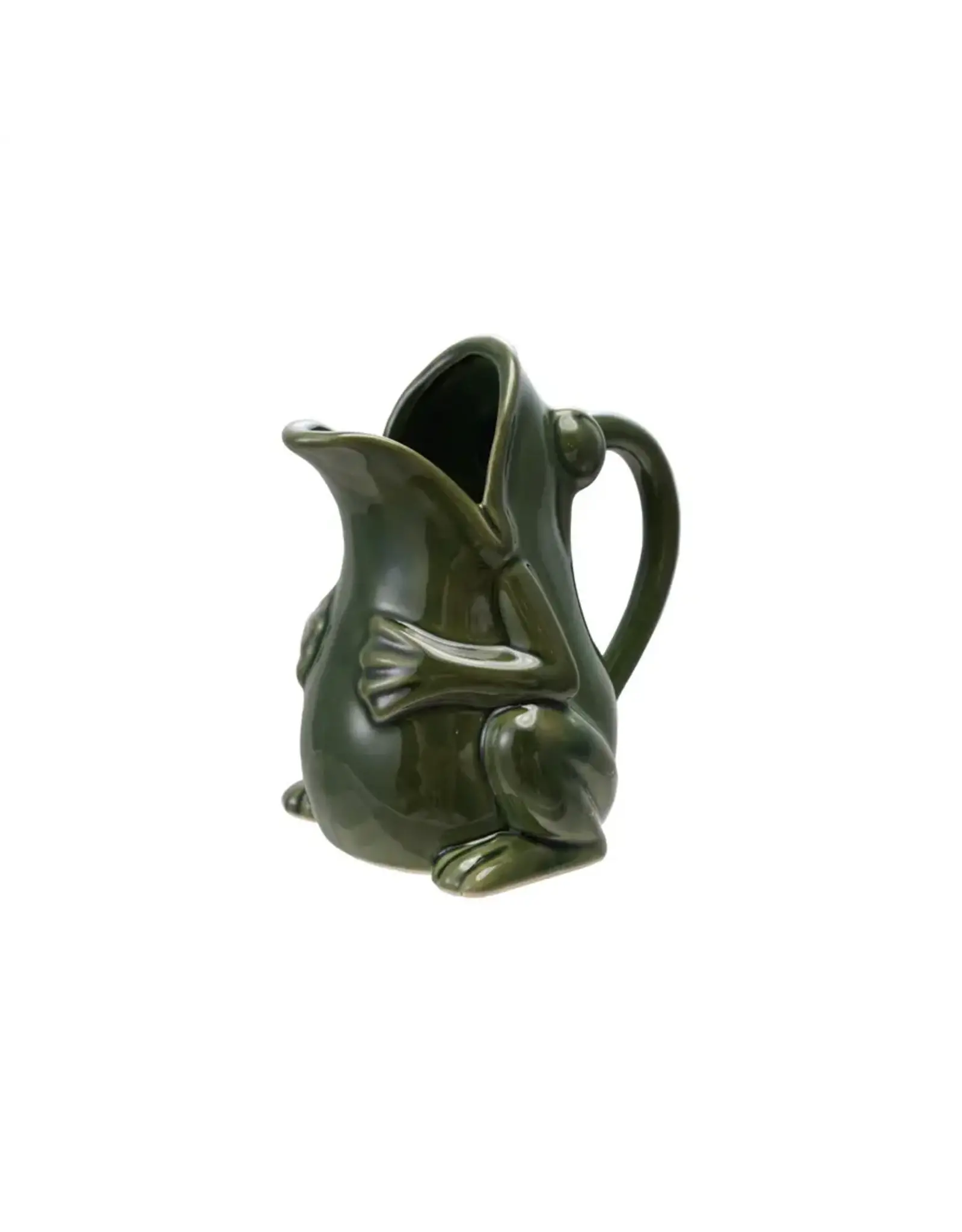 Stoneware Frog Pitcher