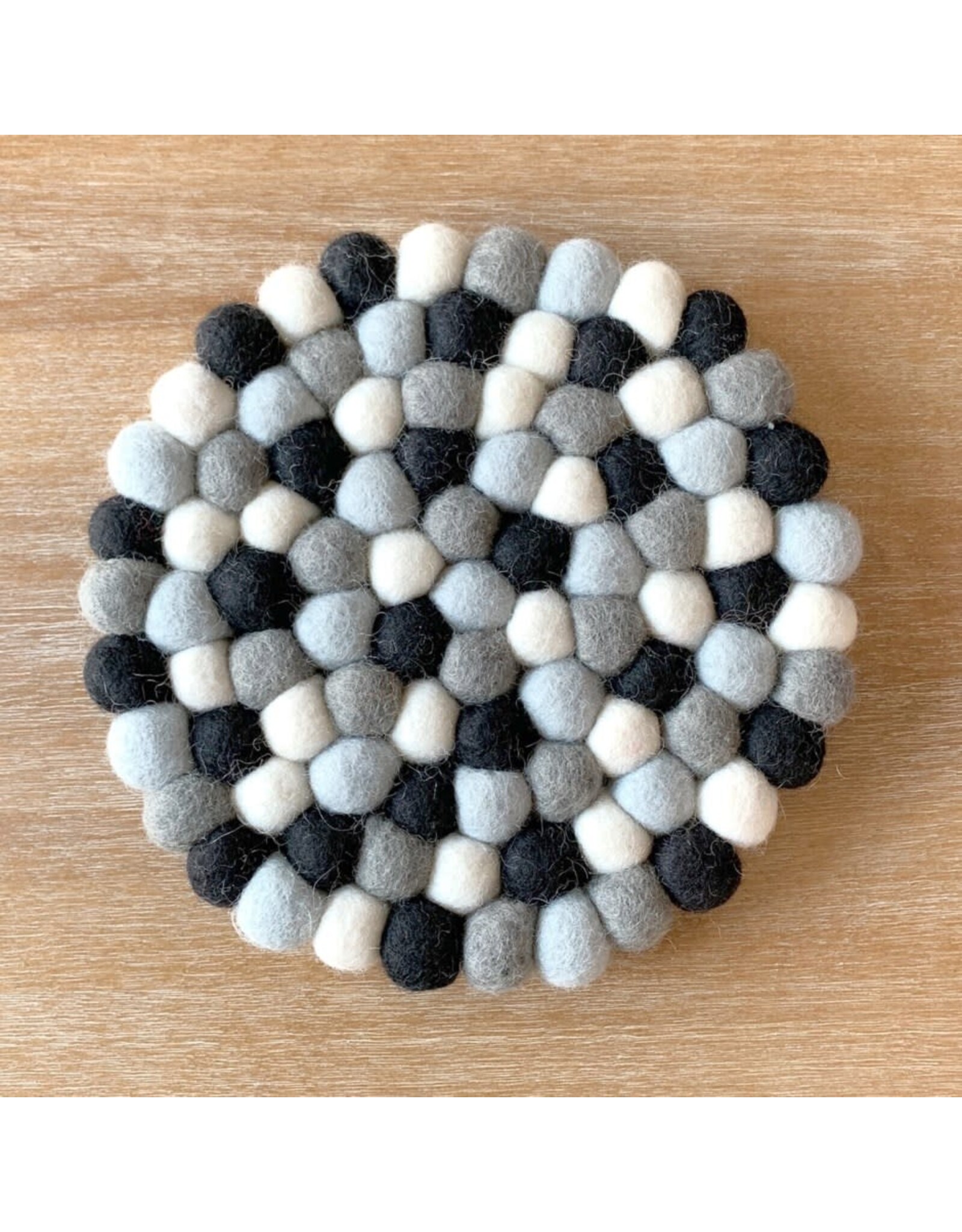 Felt Trivet - Multi Coloured Black/White/Grey