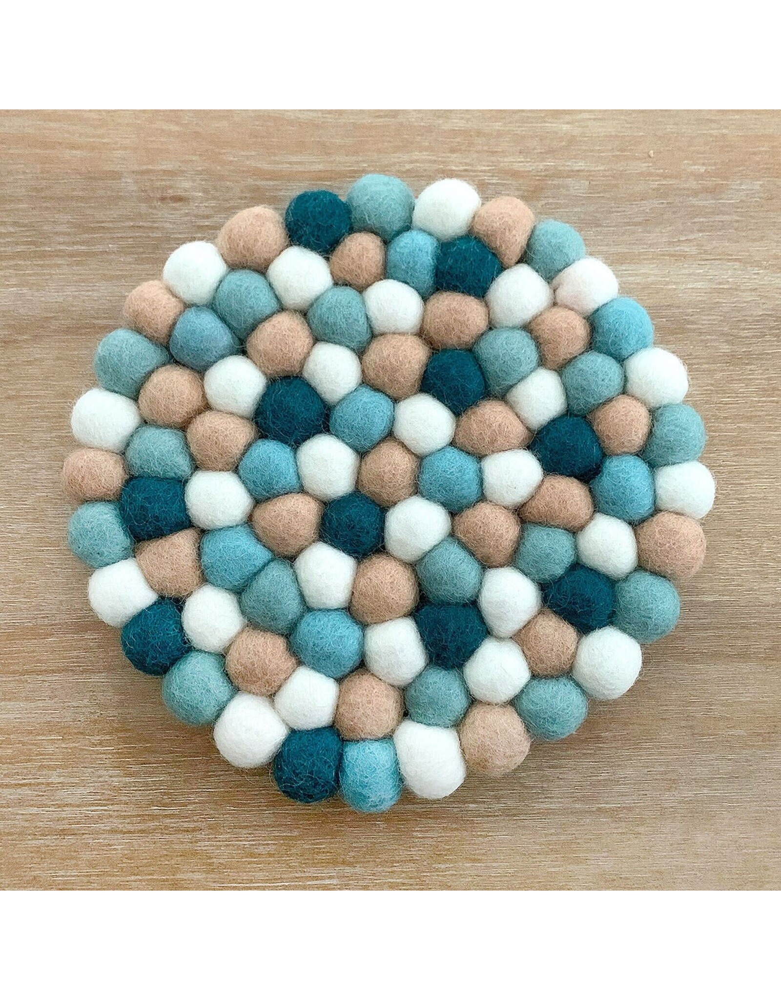 Felt Trivet - Multi Coloured Arctic Pastel
