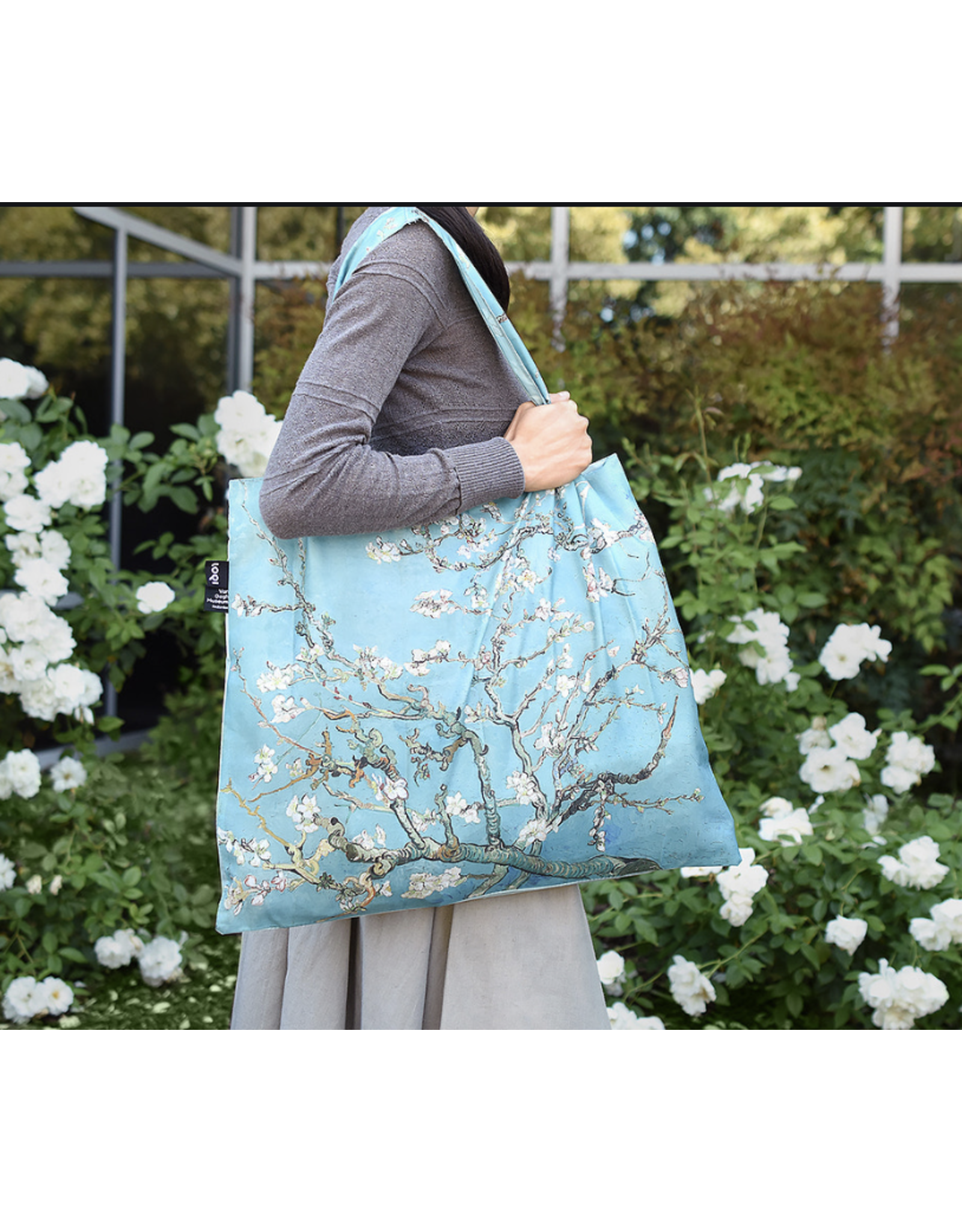 Loqi Packable Tote Bag -  Almond Blossom