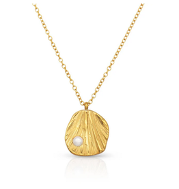 Cove Pearl Necklace - Gold
