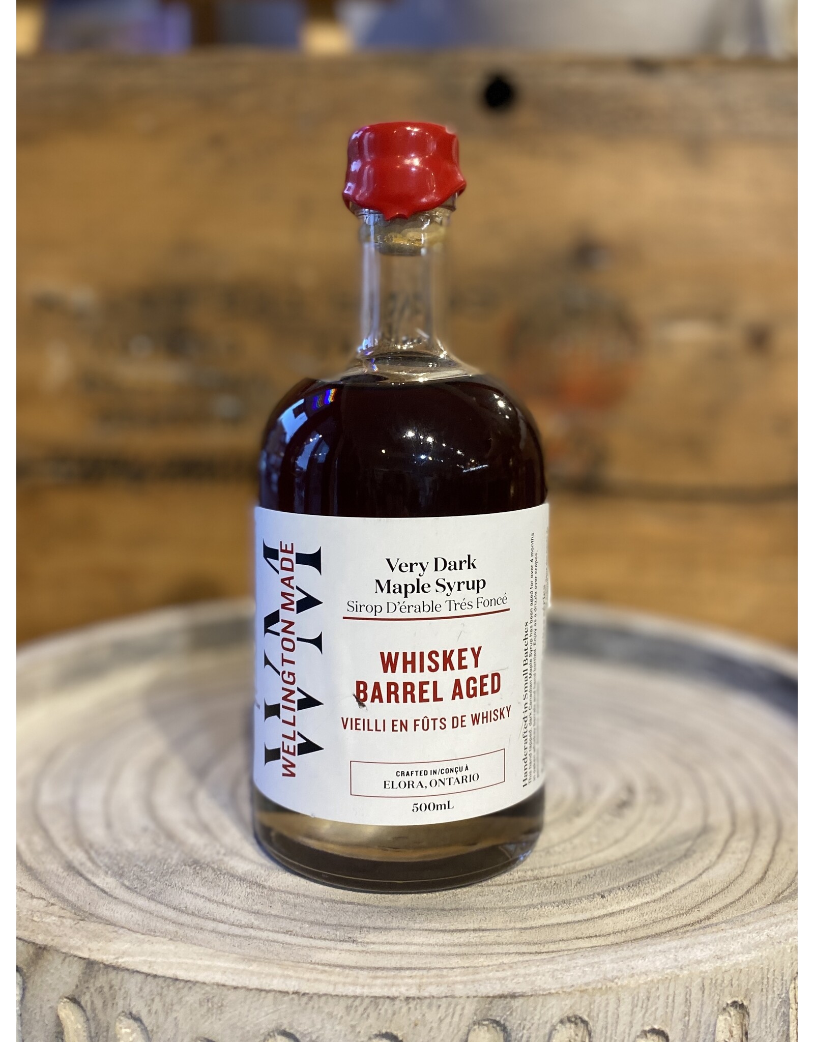 Wellington Made Whisky Barrel Aged Maple Syrup  (3 sizes)