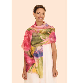 Powder Design Linen/Cotton Scarf - Floral Study - Petal