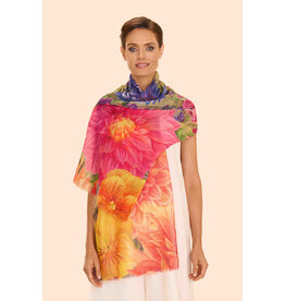 Powder Design Linen/Cotton Scarf - Bountiful Blooms