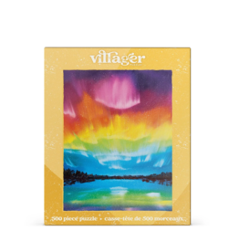 Villager Puzzles Rainbow Northern Lights - 500 Piece Puzzle Villager Puzzles Rainbow Northern Lights - 500 Piece Puzzle