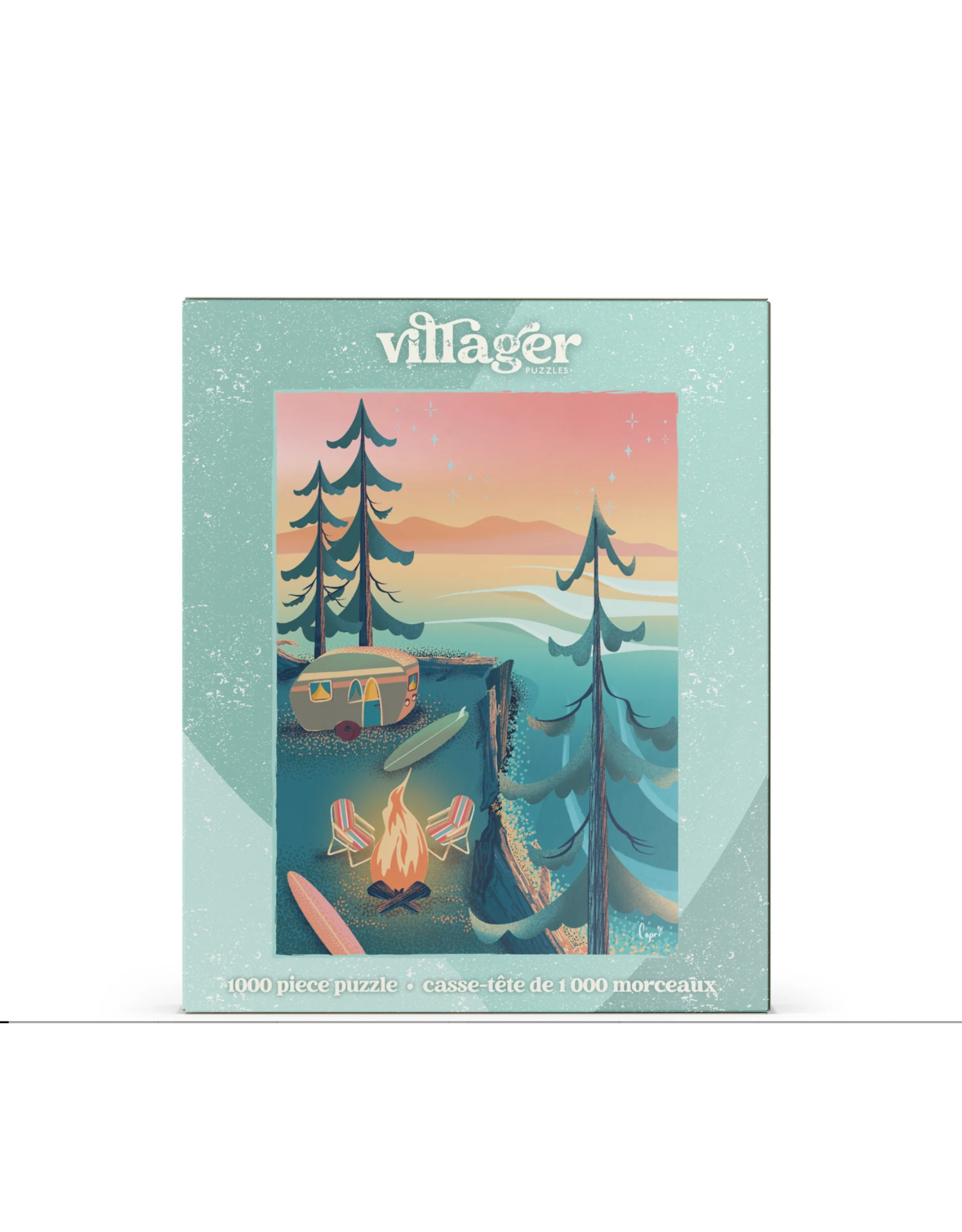 Villager Puzzles Coastal Camping -1000 Piece Puzzle