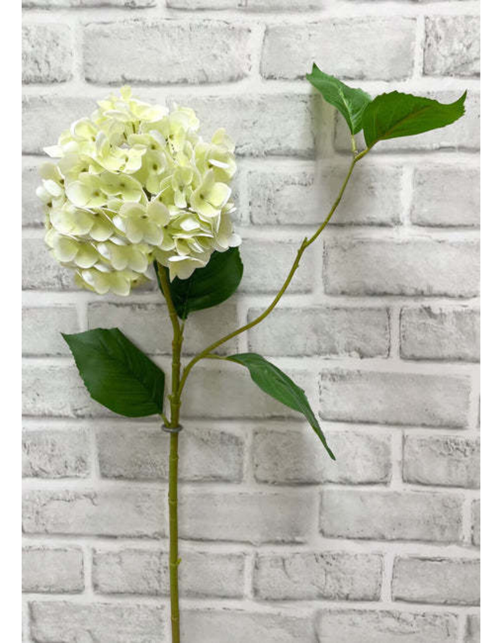 Tri W Imports White Green Hydrangea Spray