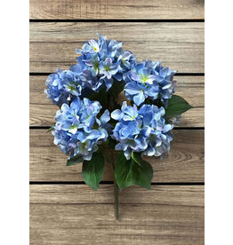 Tri W Imports Faux Blue Hydrangea Bush - 21"