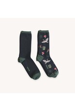 Pokoloko Botanical & Solid Pima Socks - Set/2 - Forage