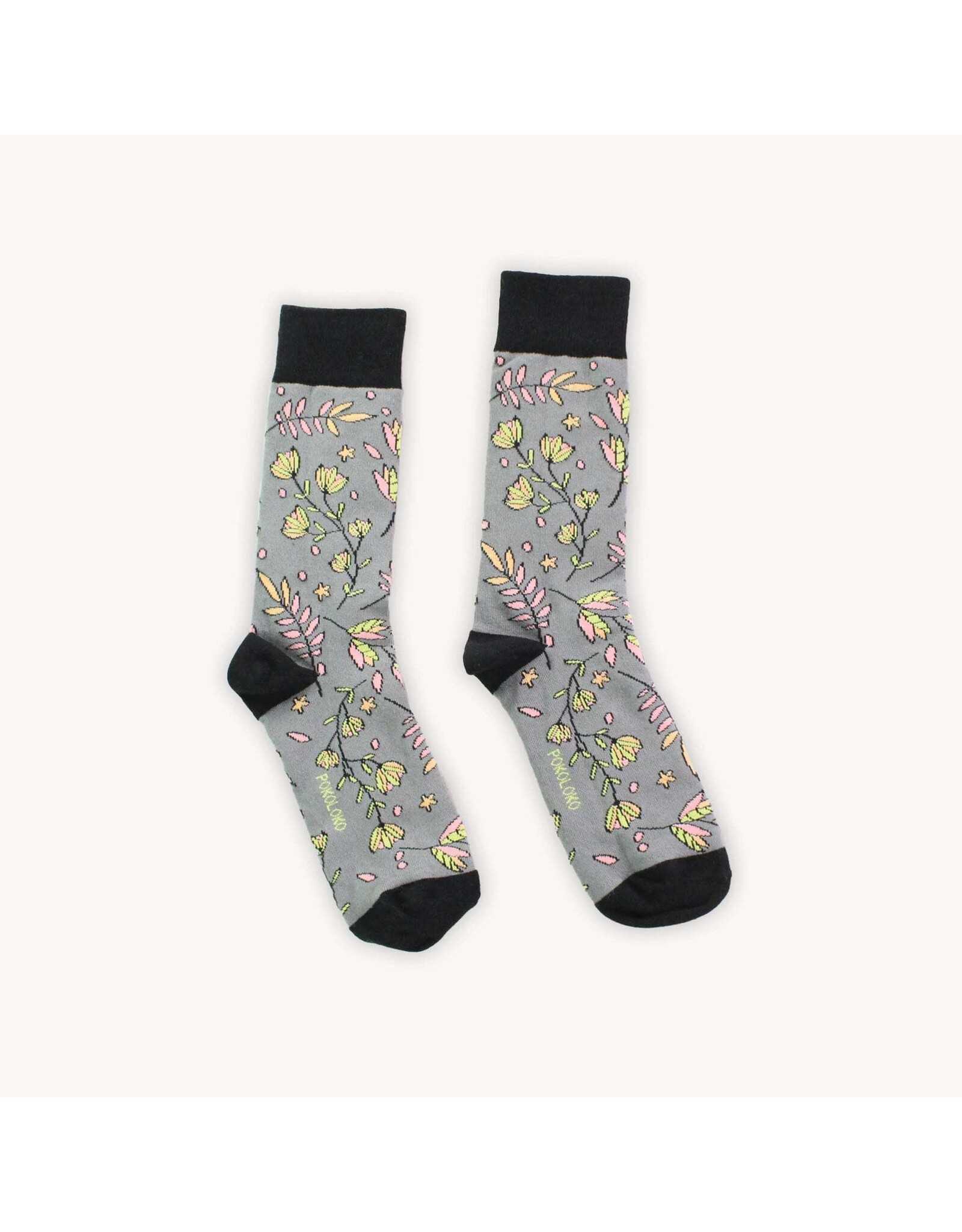 Pokoloko Pima Socks - Night Floral -