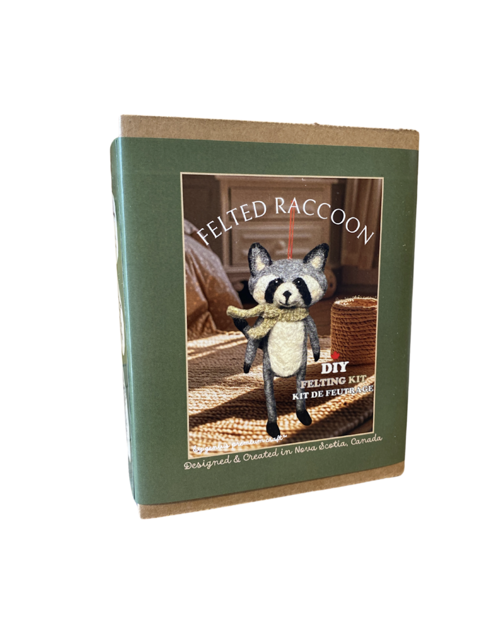 Genius Premium Craft Felted Raccoon - DIY Felting Kit