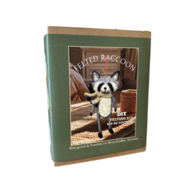 Genius Premium Craft Felted Raccoon - DIY Felting Kit