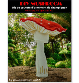 Genius Premium Craft Mushroom Ornament - Sewing Kit