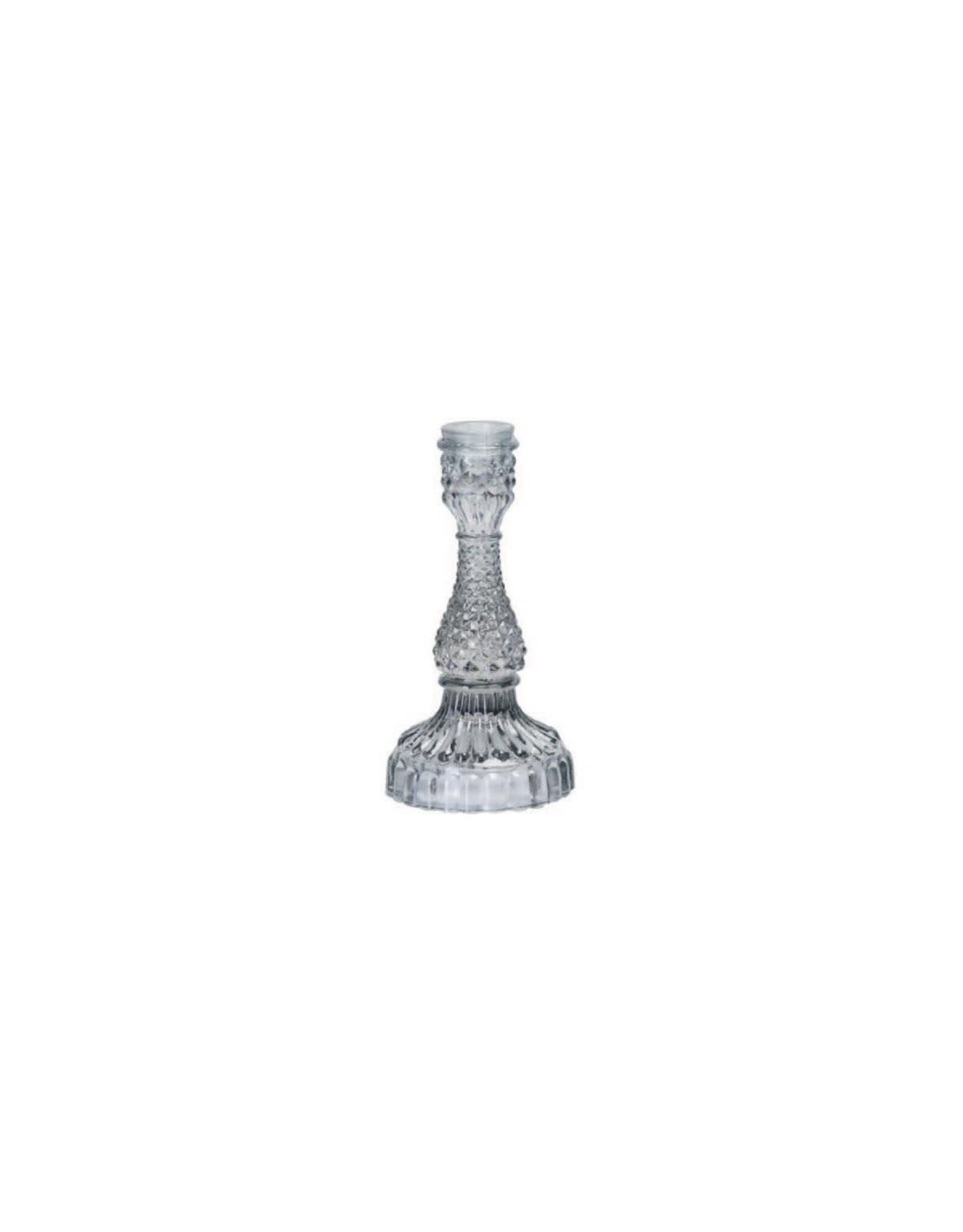 Old Country Design Bella Pressed Glass Candle Holder-