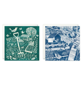 Wallet Note Cards - Set/8 - Garden
