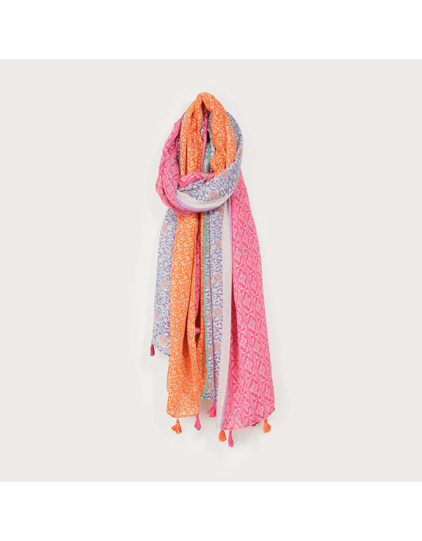 Lightweight Scarf - Pink/Orange Floral