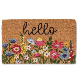 Bright Floral Hello Doormat