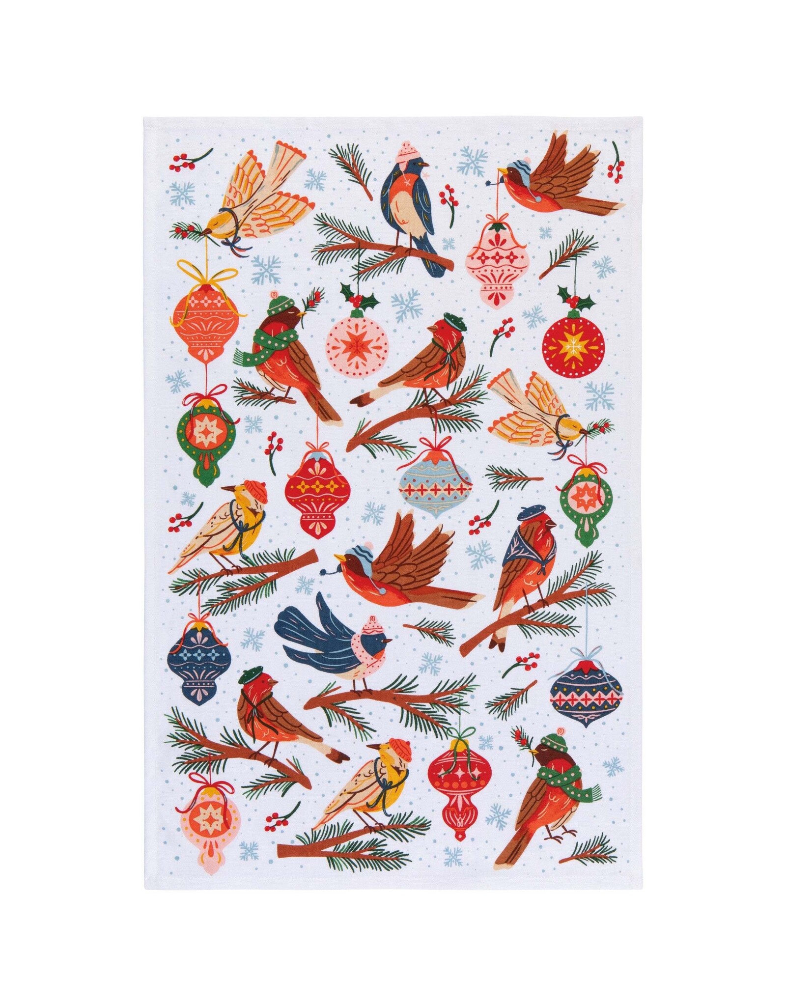 Season's Tweetings Christmas Dishtowel
