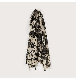 Lightweight Scarf - Black & Cream