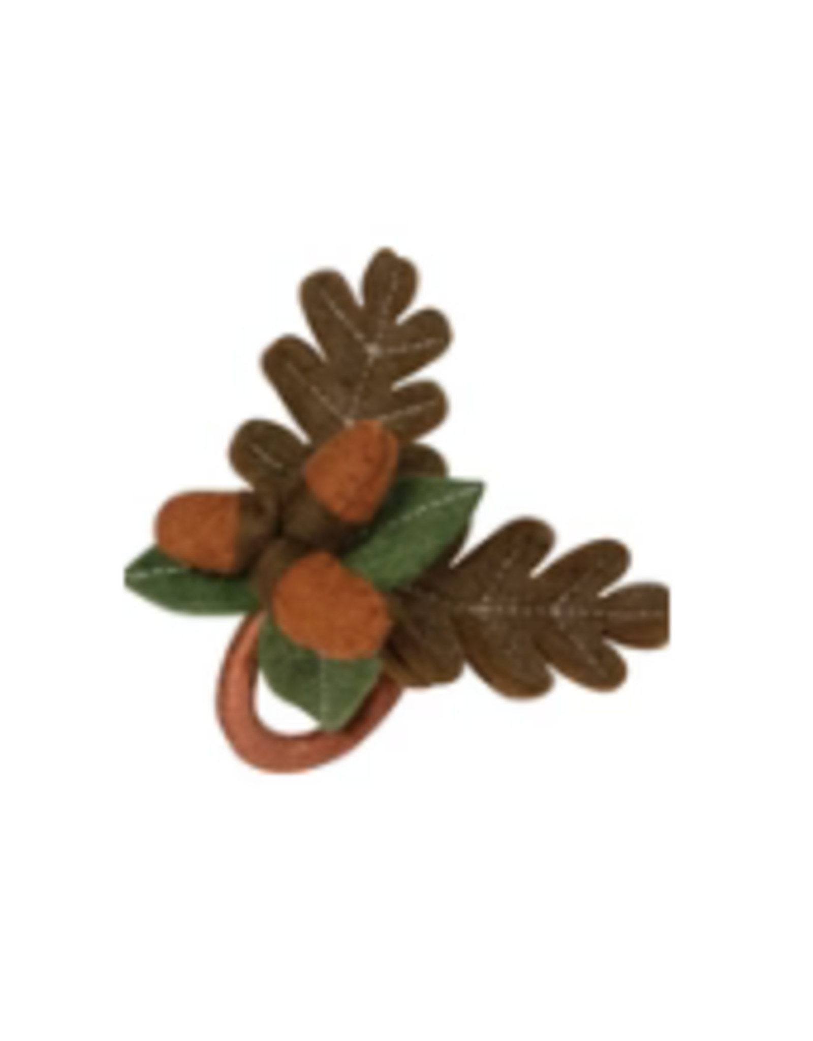 Oak and Acorn Felt Napkin Ring - Set of 4