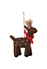 Arctic Deer Felt Christmas Tree Ornaments -