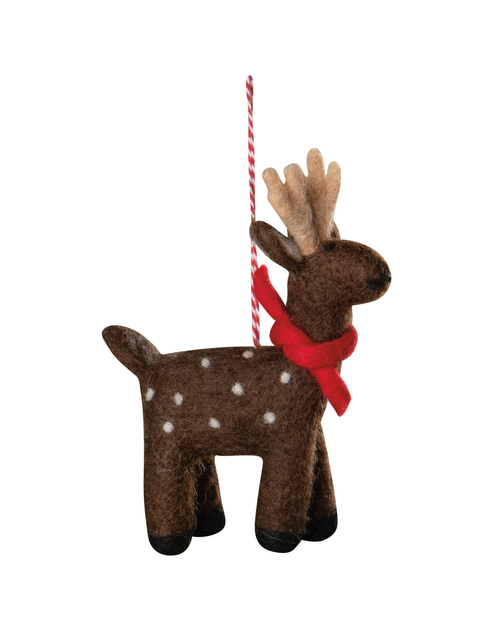 Arctic Deer Felt Christmas Tree Ornaments -
