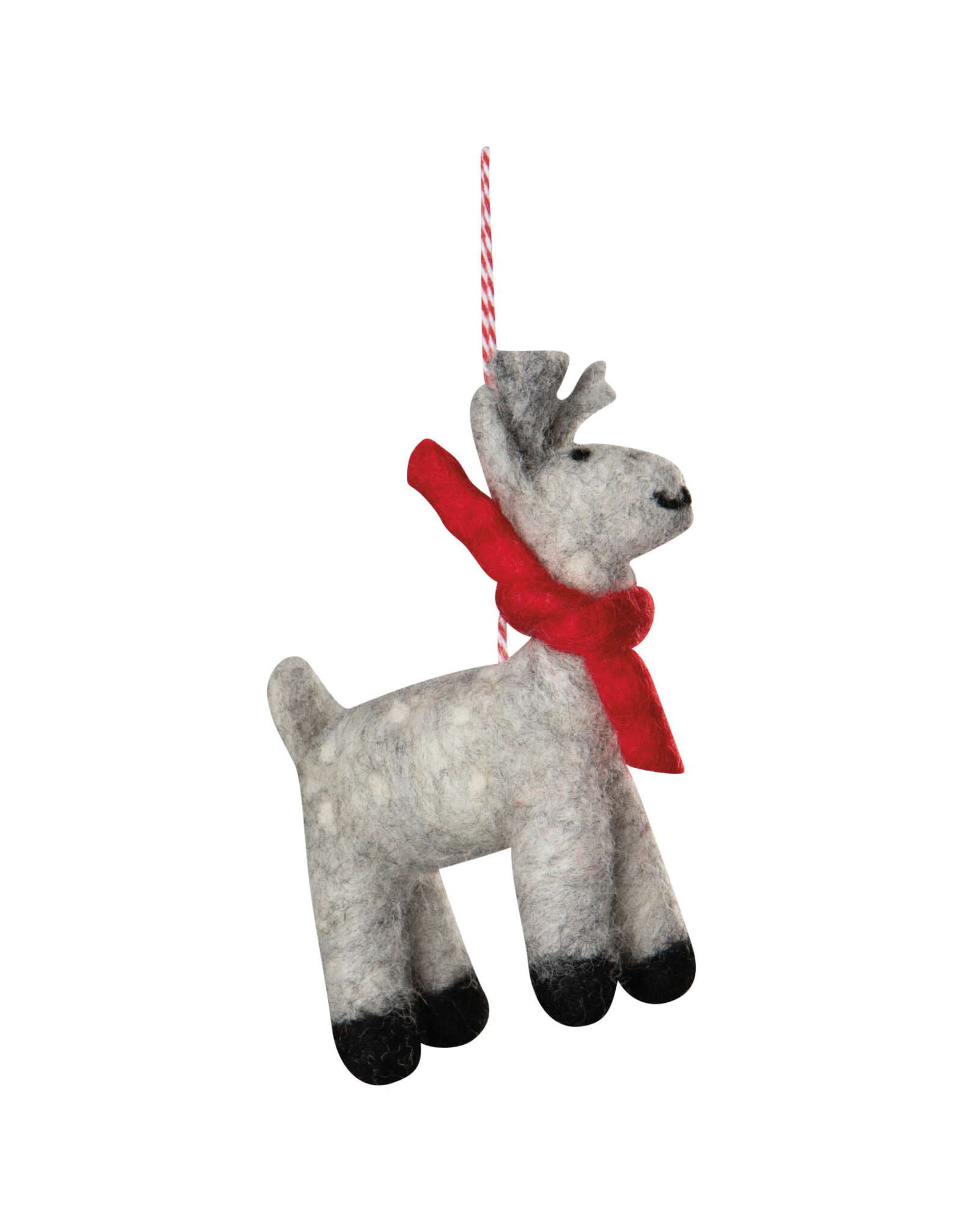 Arctic Deer Felt Christmas Tree Ornaments -