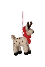 Arctic Deer Felt Christmas Tree Ornaments -