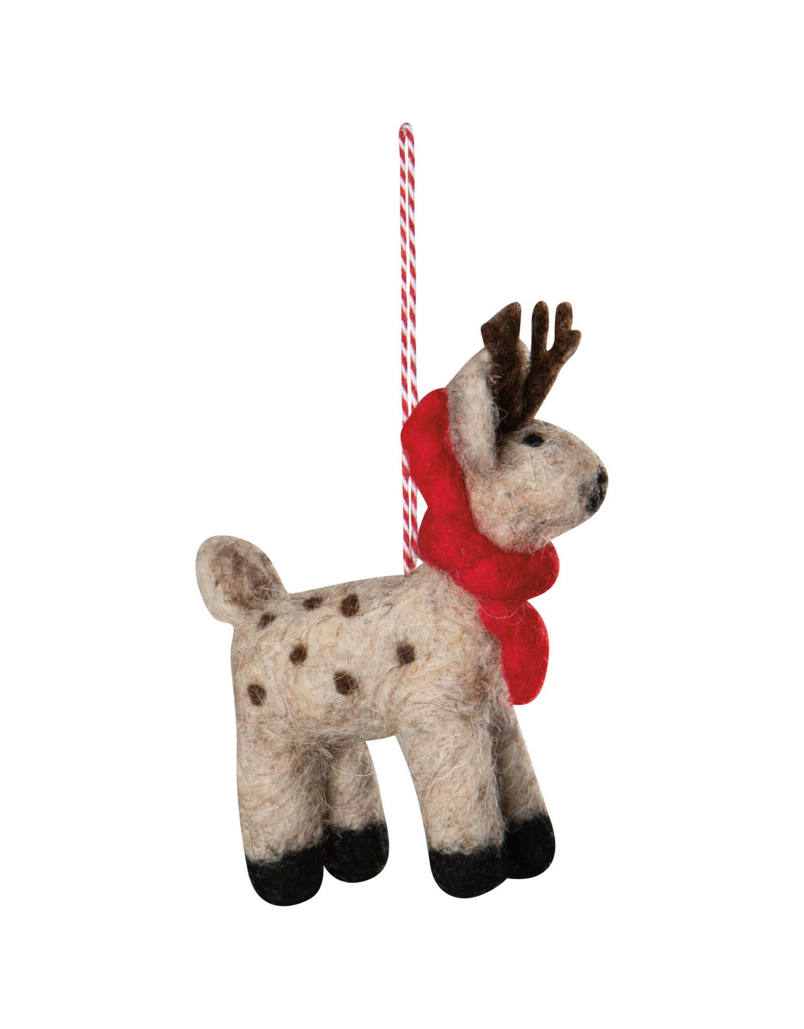 Arctic Deer Felt Christmas Tree Ornaments -