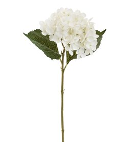 Faux White Hydrangea  Spray