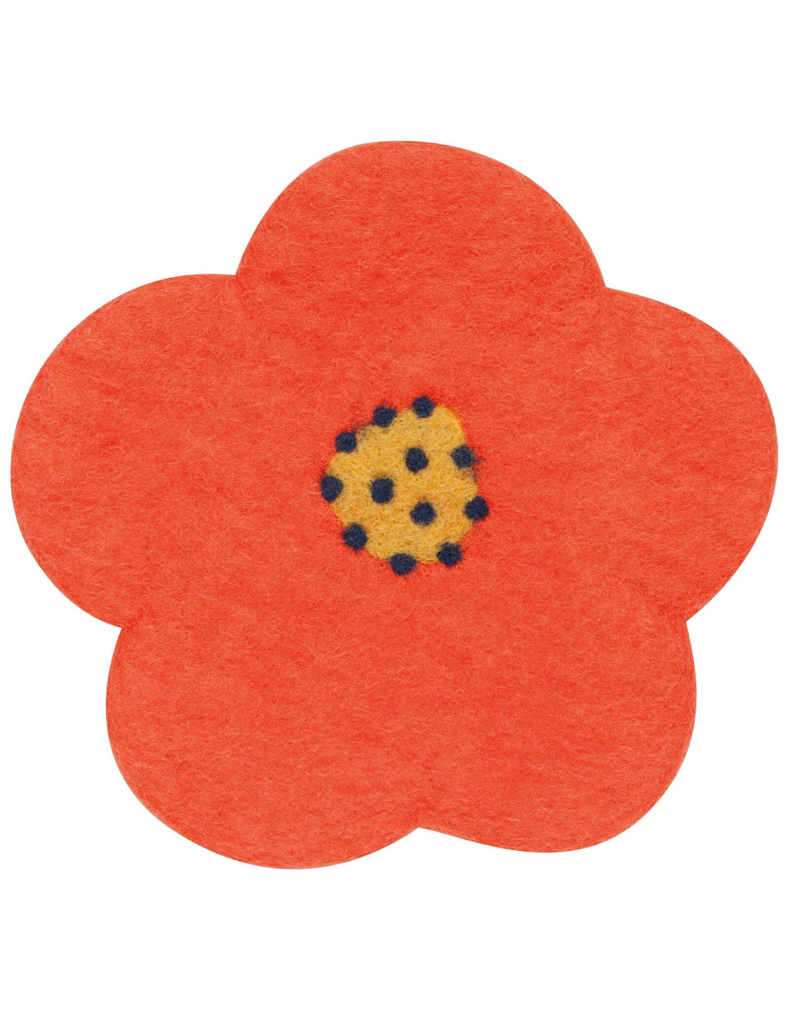 Poppy Felt Wool Trivet