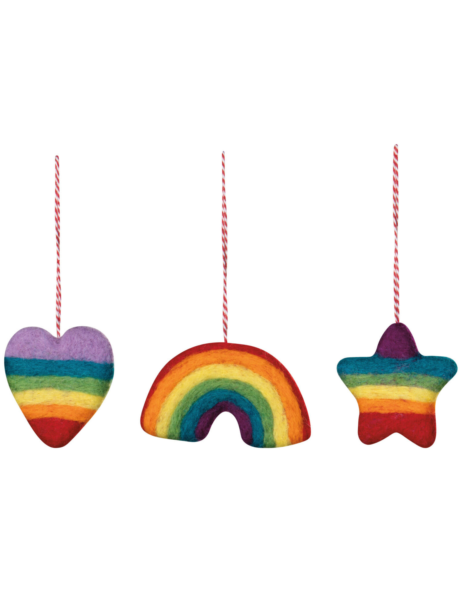 Love is Love Felt Christmas Tree Ornaments