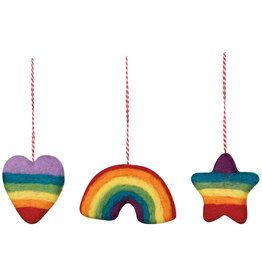 Love is Love Felt Christmas Tree Ornaments