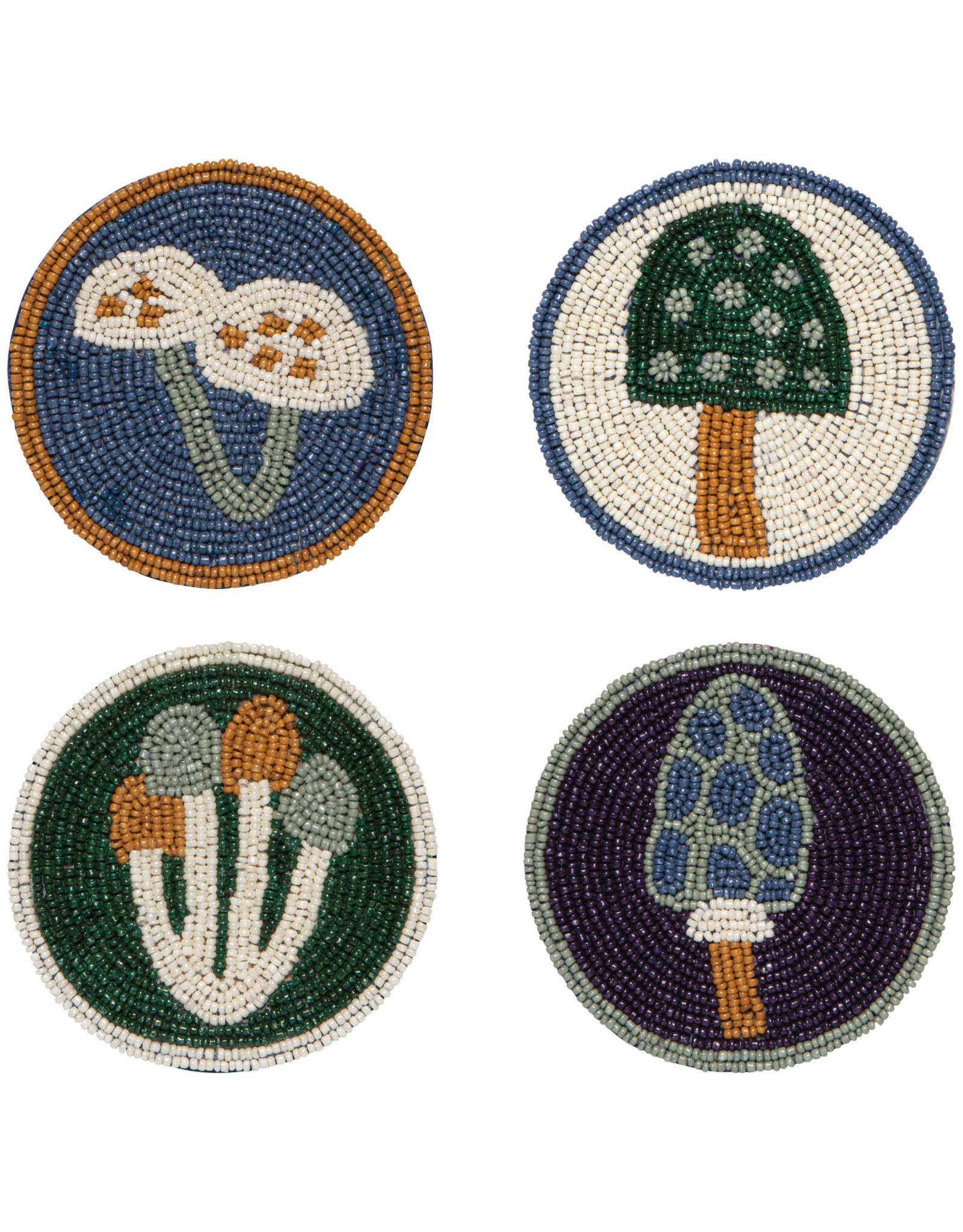 Wildgrove Beaded Coasters Set of 4